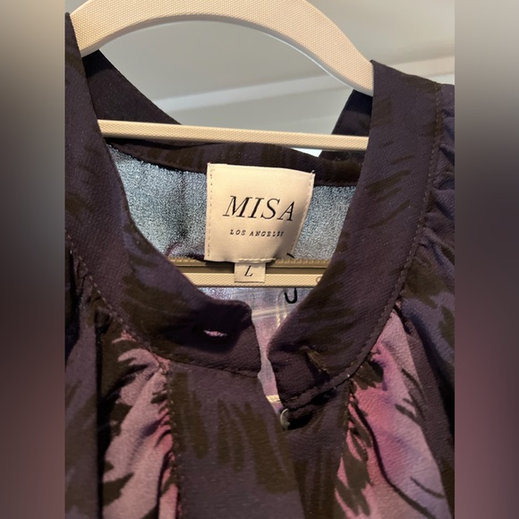 MISA Los Angeles // GORGEOUS Floral Maxi Dress Pink/Purple - Picture 2 of 5